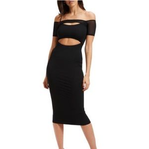 Good American Body-Con Dress-Black-Size(XL)